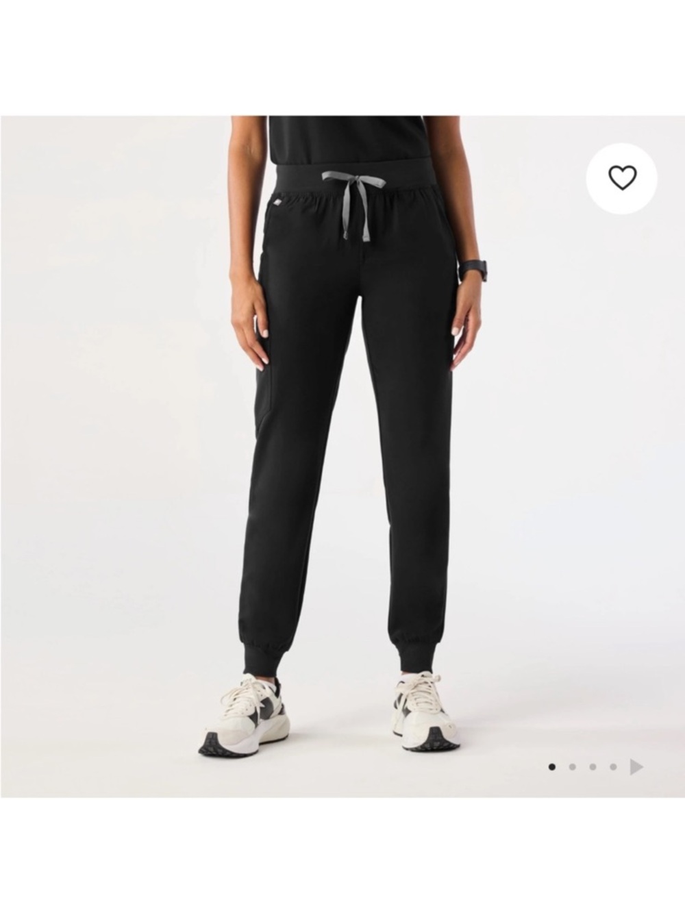 FIGS HW Zamora Joggers Black Small Petite